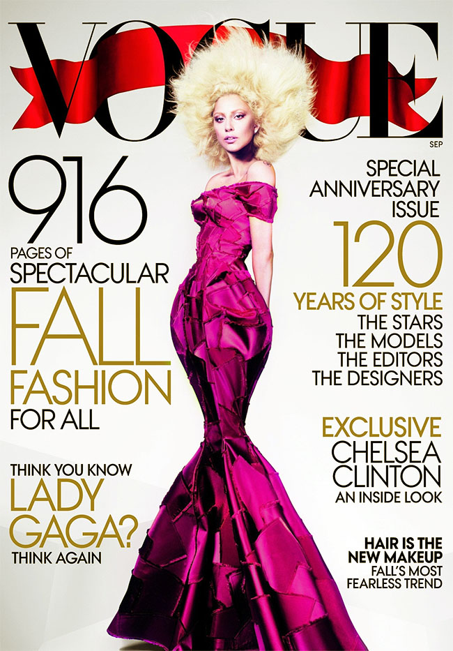Lady Gaga for September 2012 Vogue by Mert & Marcus
