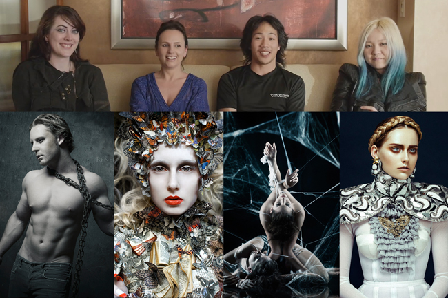 Left to right: Renee Robyn, Kirsty Mitchell, Benjamin Von Wong, and Jingna Zhang.