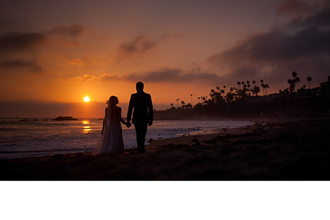 Beach Silhouette Wedding Portrait – How We Shot It