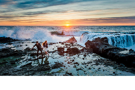 Tide Pool Sunset HDR Portrait – How We Shot It
