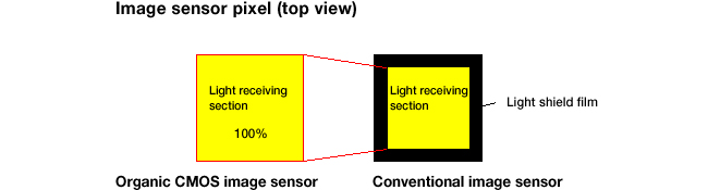 Panasonic Fuji Organic Sensor Top View