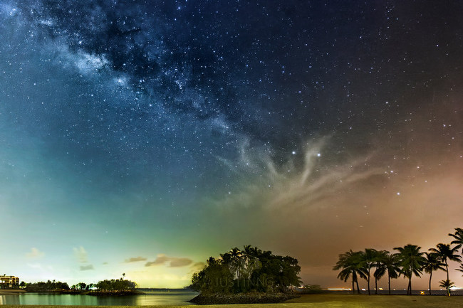 How to Shoot The Milky Way That Is Obscured By Extreme Light Pollution In Singapore