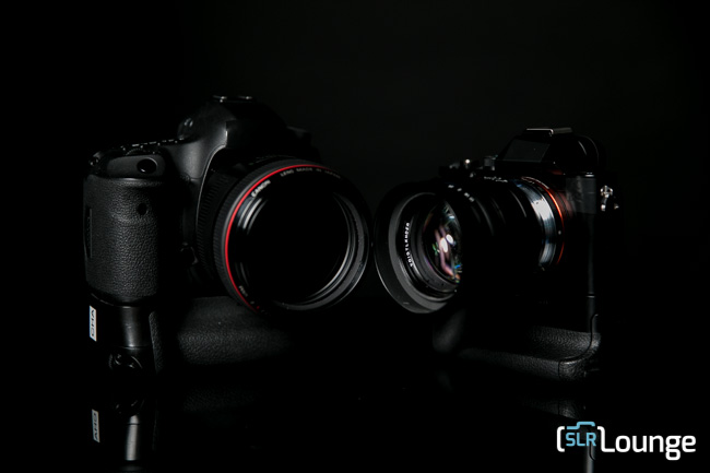 Canon 5D Mark III with Canon 85mm f/1.2 II Sony A7 with Voigtlander 50mm f/1.1