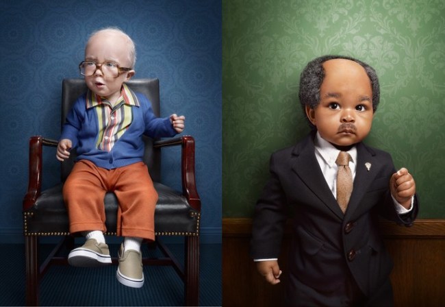 Age Is Just a Number: Adorable Series With Toddlers Dressed As Senior Citizens