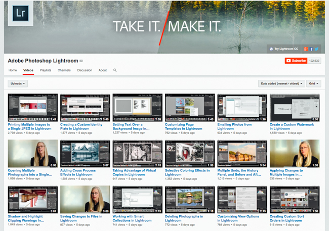 Adobe Publishes 60 Videos To Learn Lightroom CC & Lightroom 6
