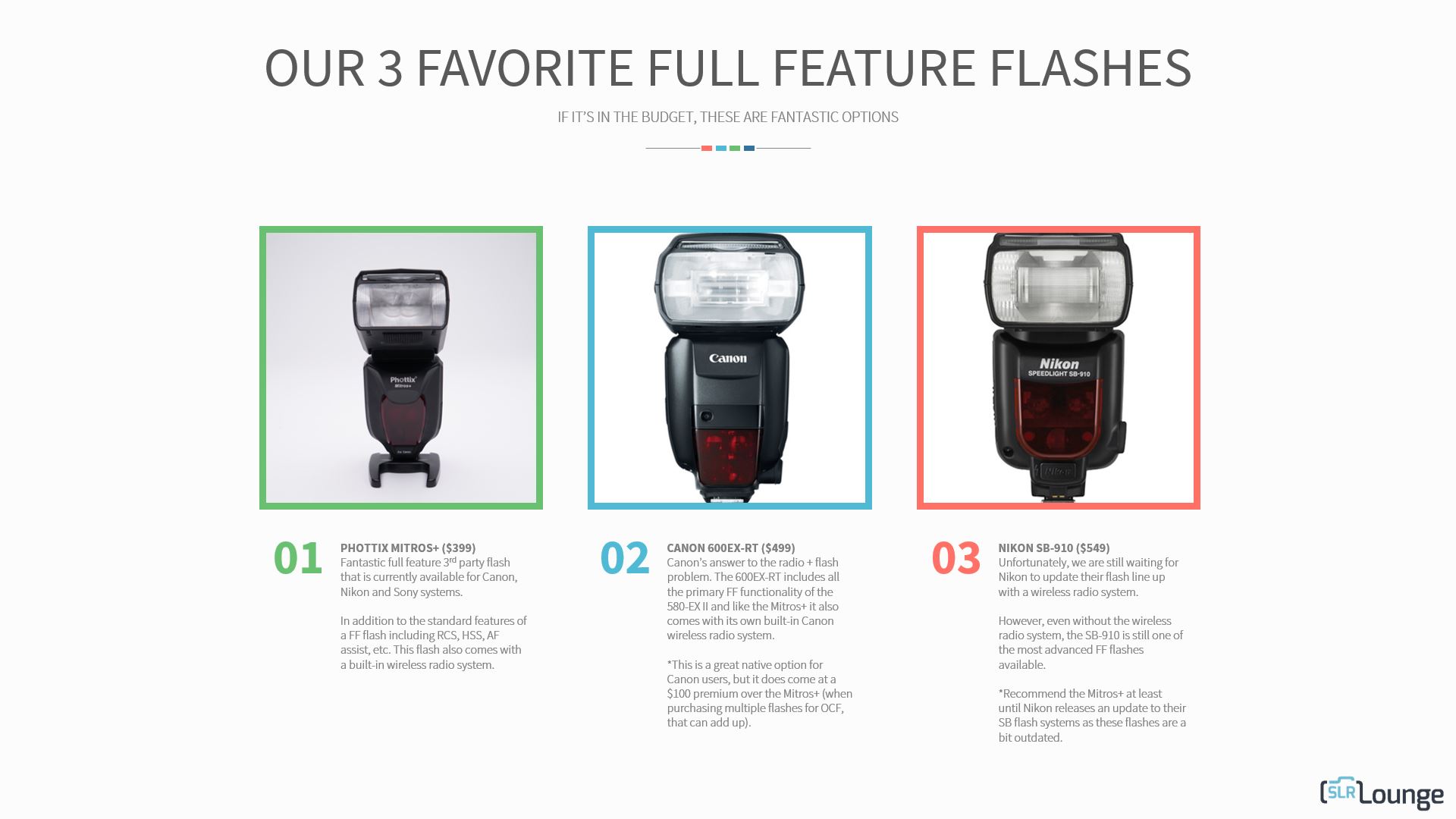 Lighting 101: Our Favorite Full-Feature Flashes