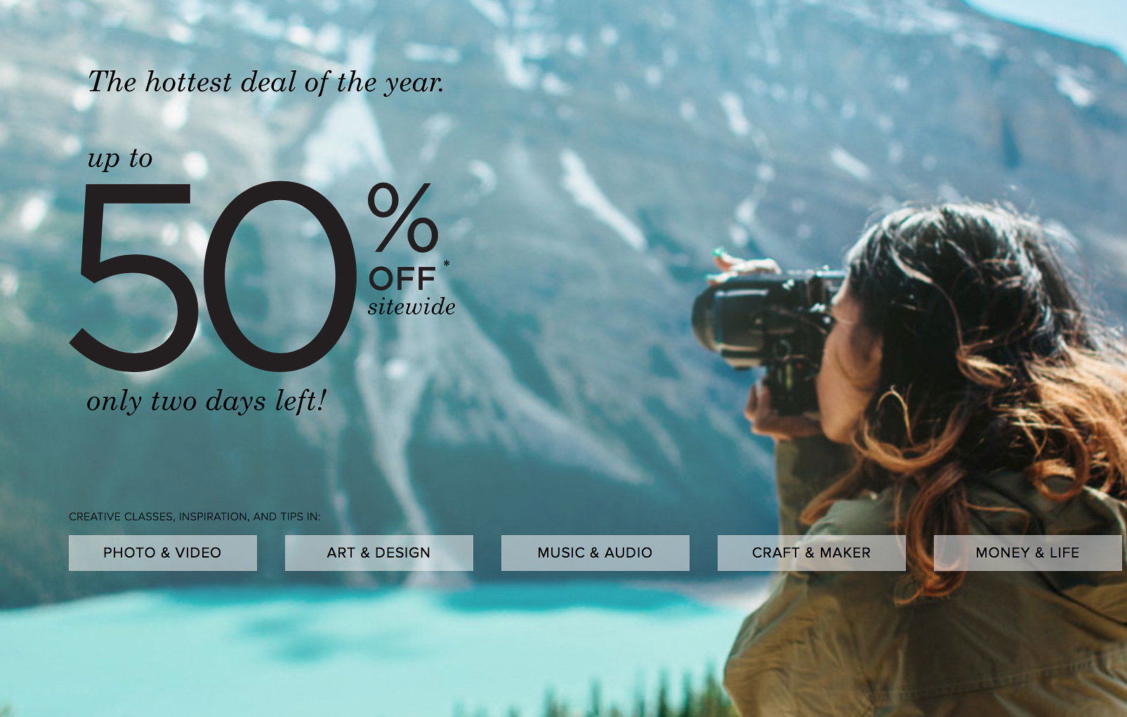 Last Chance For Up To 50% CreativeLive Site-Wide, Including Their Fast Start Video Guides