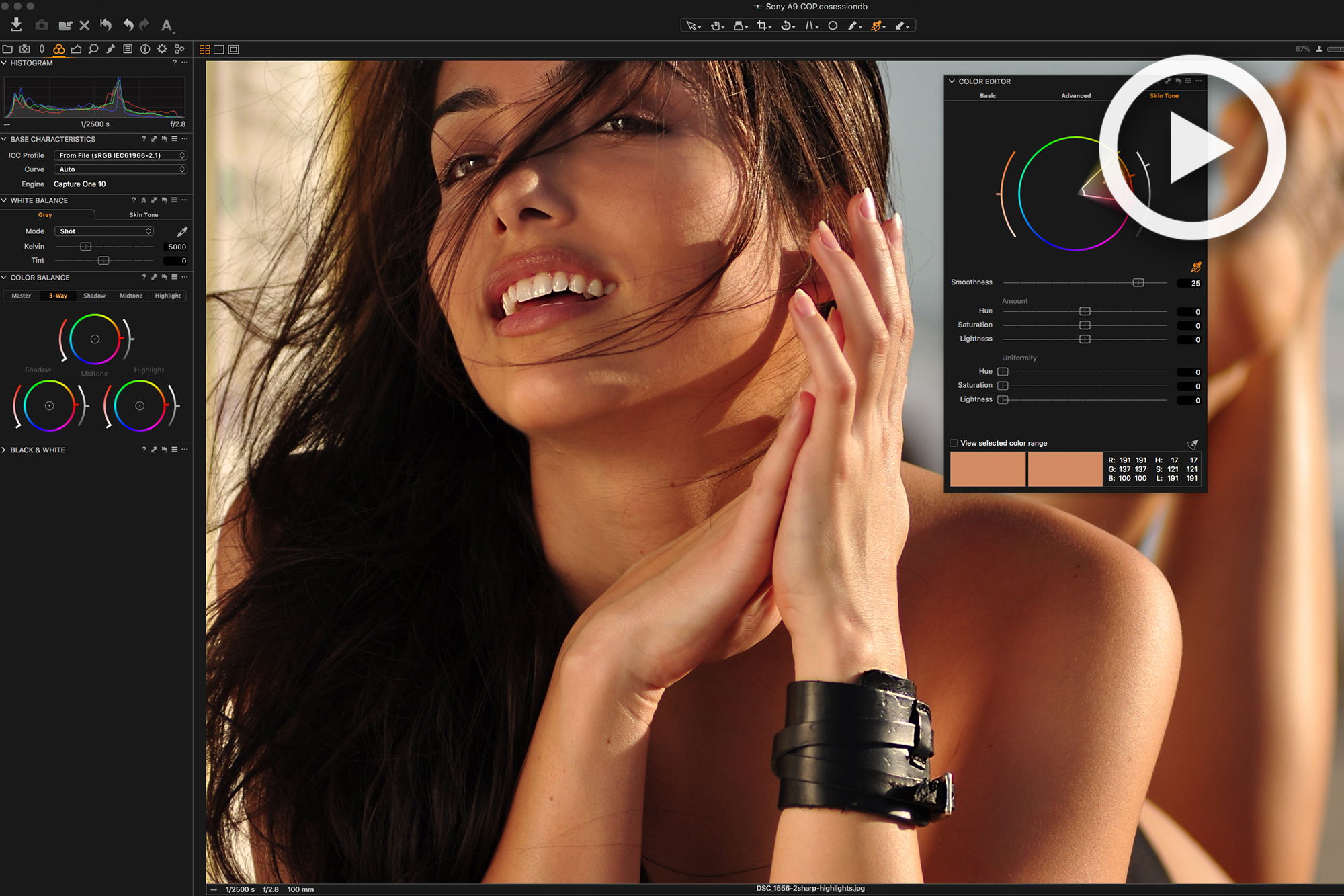 How To Even Out & Control Skin Tone Easily | Capture One Tutorial