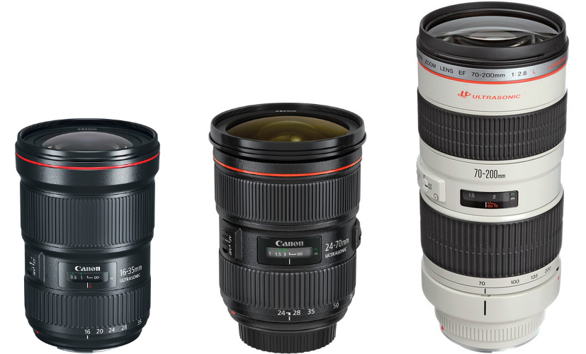The First Three Zoom Lenses Pros Should Buy For Canon DSLR