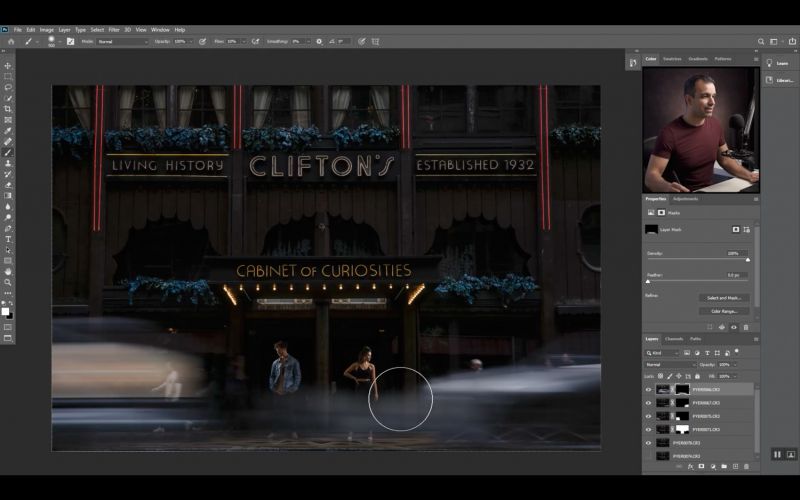 How To Incorporate Motion into Flash Photography Part Two Fine Tune Motion Elements by adding and painting in multiple layer masks