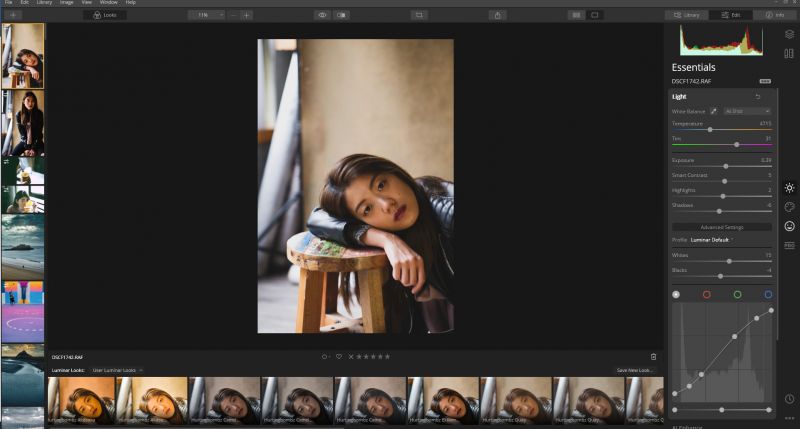 Justin Lim Edição de retratos com o Luminar Etapa 1