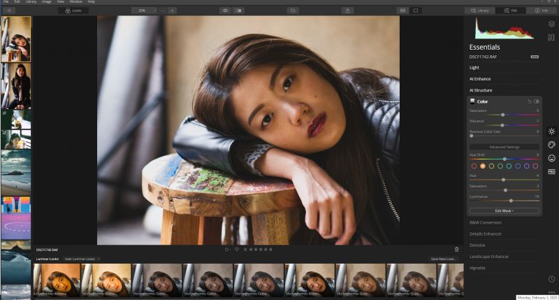 Justin Lim Editando retratos com o Luminar Etapa 2