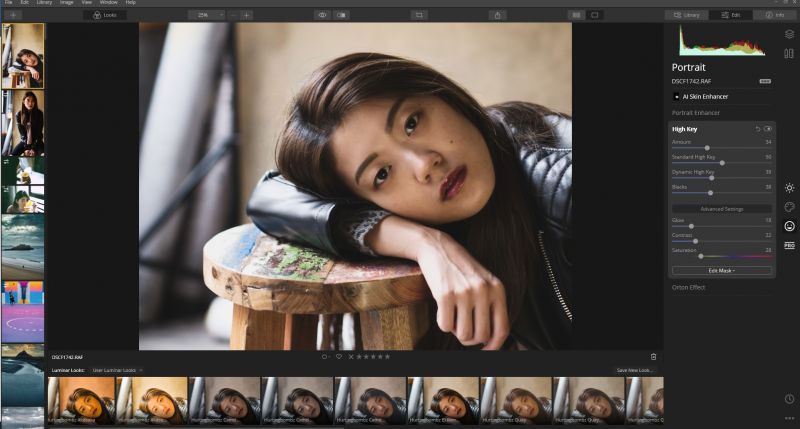 Justin Lim Editando retratos com o Luminar Etapa 3