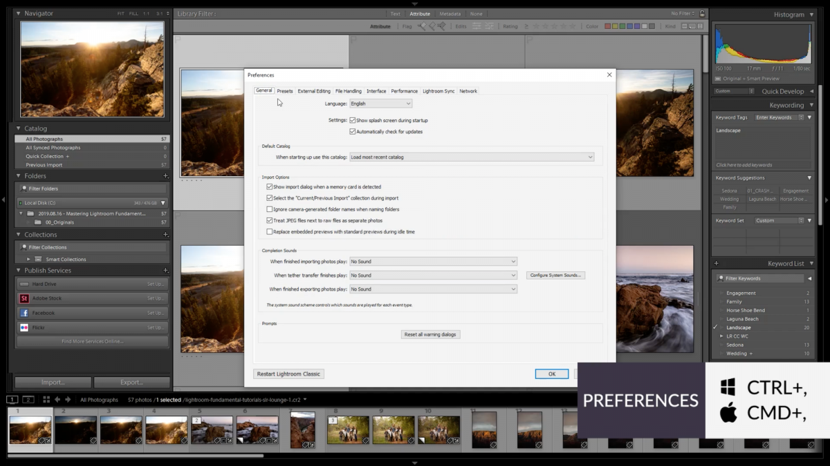 How to Customize Your Lightroom Preferences | Quick Reference