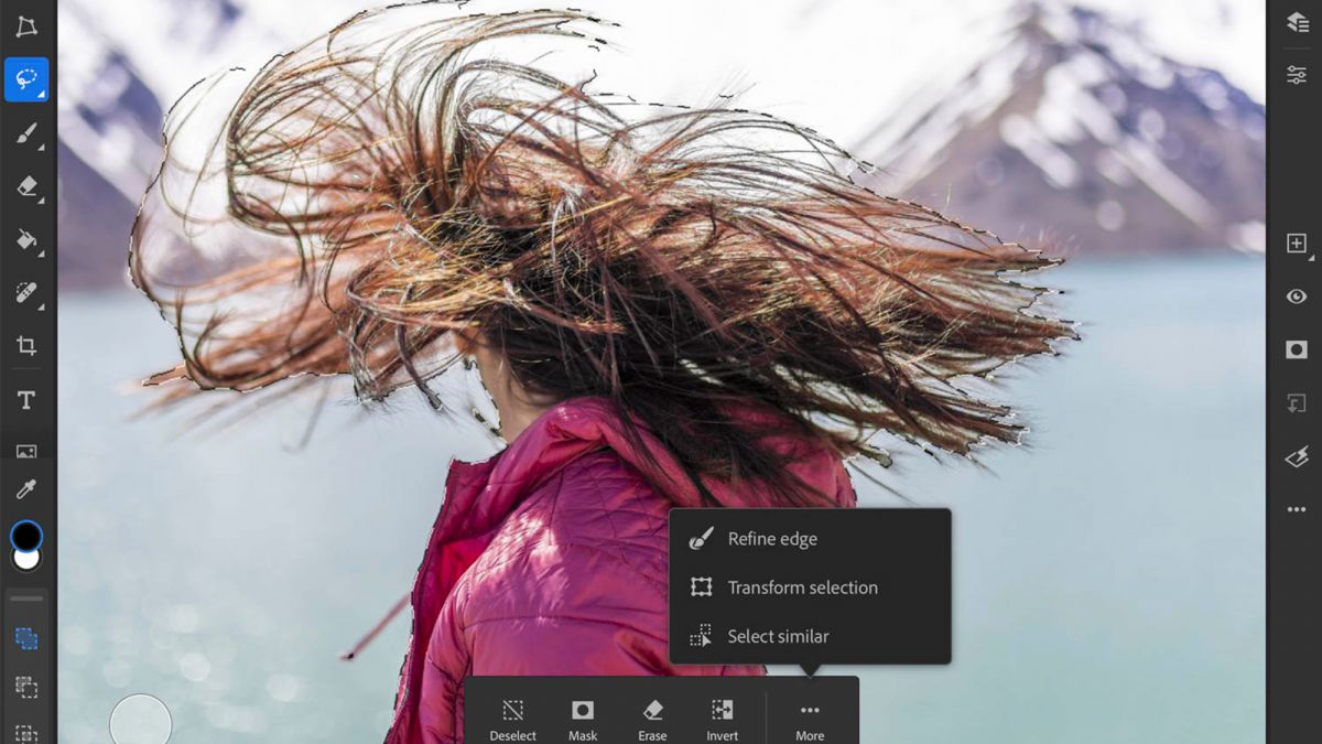 Adobe Adds Refine Edge Brush & Rotate Canvas Tools To Photoshop for iPad