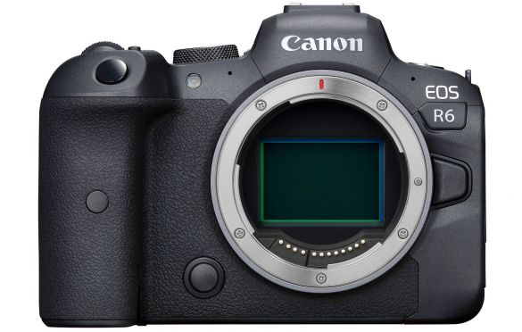 Canon EOS R6 full frame mirrorless camera front 1