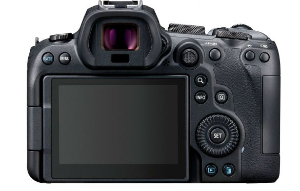 Canon EOS R6 full frame mirrorless camera rear ergonomics touchscreen articulated lcd