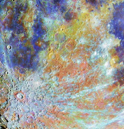 OM 40753 11 Winner Tycho Crater Region with Colours © Alain Paillou