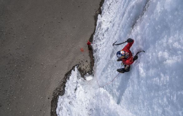 Will Gadd climbs the Northern Icefield on Mt Kilimanjaro on 24 February, 2020 in Tanzania, Africa. // Christian Pondella/Red Bull Content Pool // SI202005300115 // Usage for editorial use only //