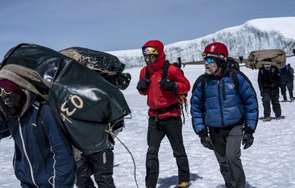 Will Gadd and Doug Hardy climb Mt Kilimanjaro on 22 February, 2020 in Tanzania, Africa. // Christian Pondella/Red Bull Content Pool // SI202005300066 // Usage for editorial use only //