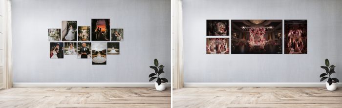 home studio gallery wall realistic mockup for layout 03