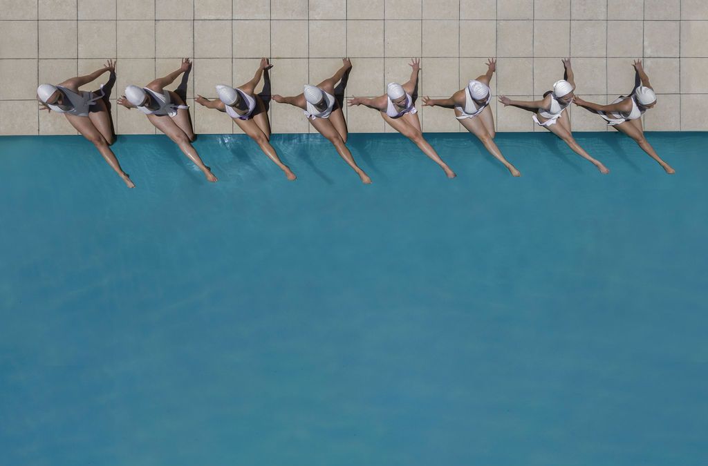Aerial Photography Series | The Beauty of Synchronized Swimming From Above
