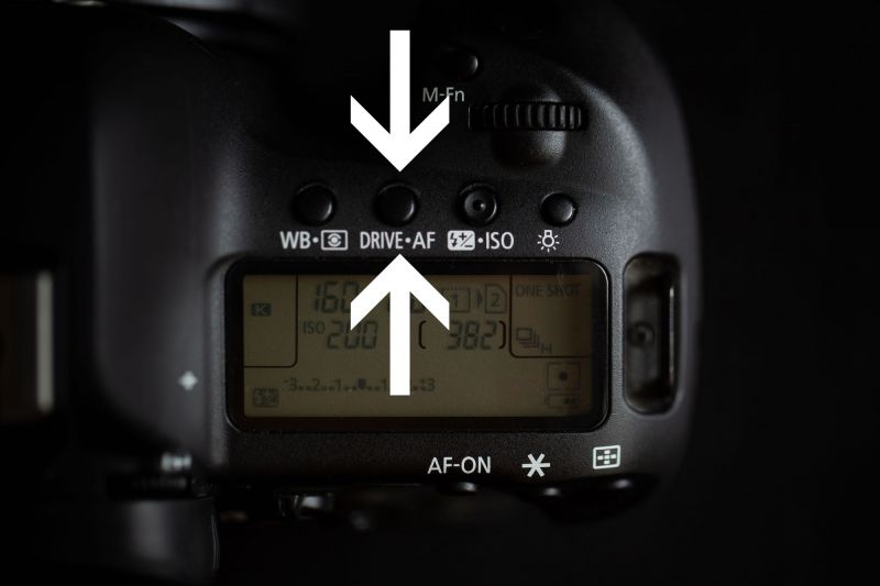 hdr canon 54 select button