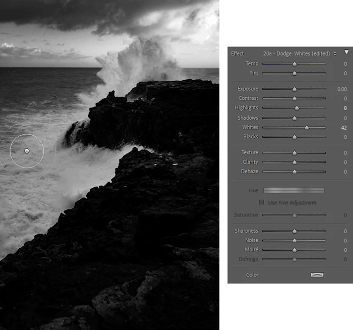 how to edit black and white highlight boost