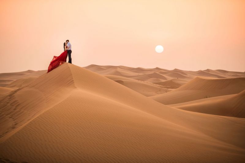 incredible vacation photos composition in desert