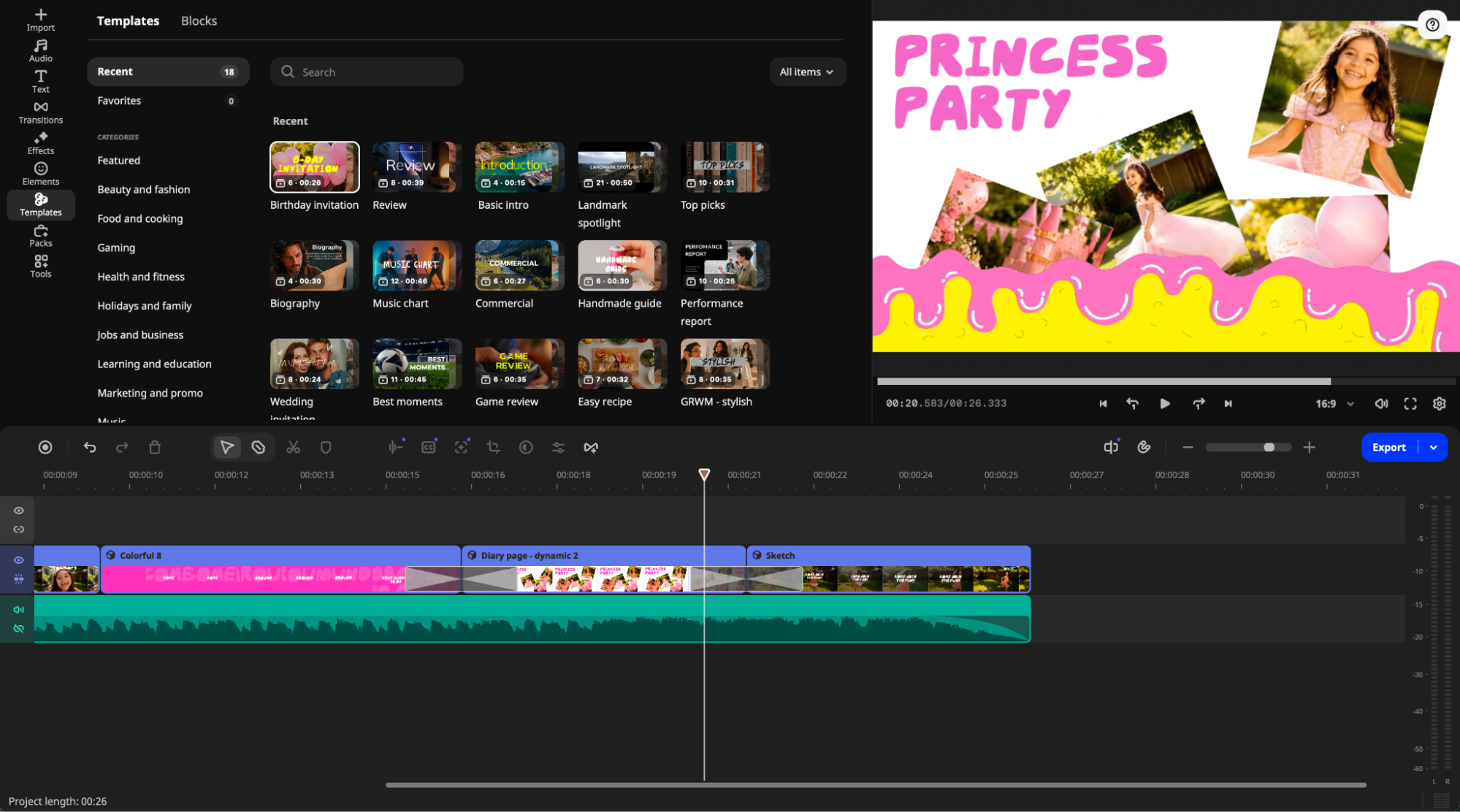 Шаблоны и блоки Movavi Модульные шаблоны и блоки в Movavi Video Editor